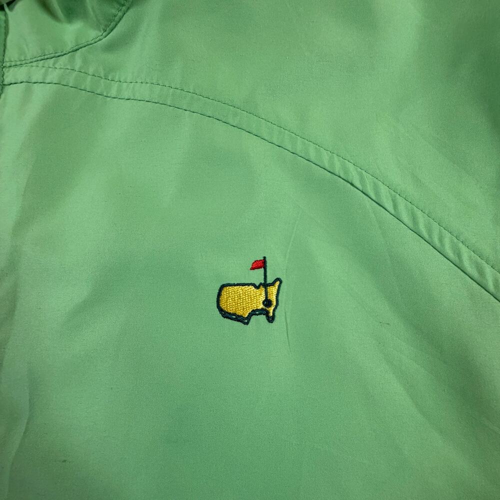 Masters Golf Magnolia Lane green full zip windbreaker jacket Women’s Sz M - Picture 2 of 7